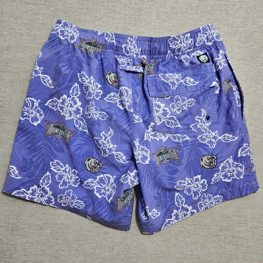 Reyn Spooner Swim Trunks Mens Small Purple Mount Bohemia Floral Board Shorts